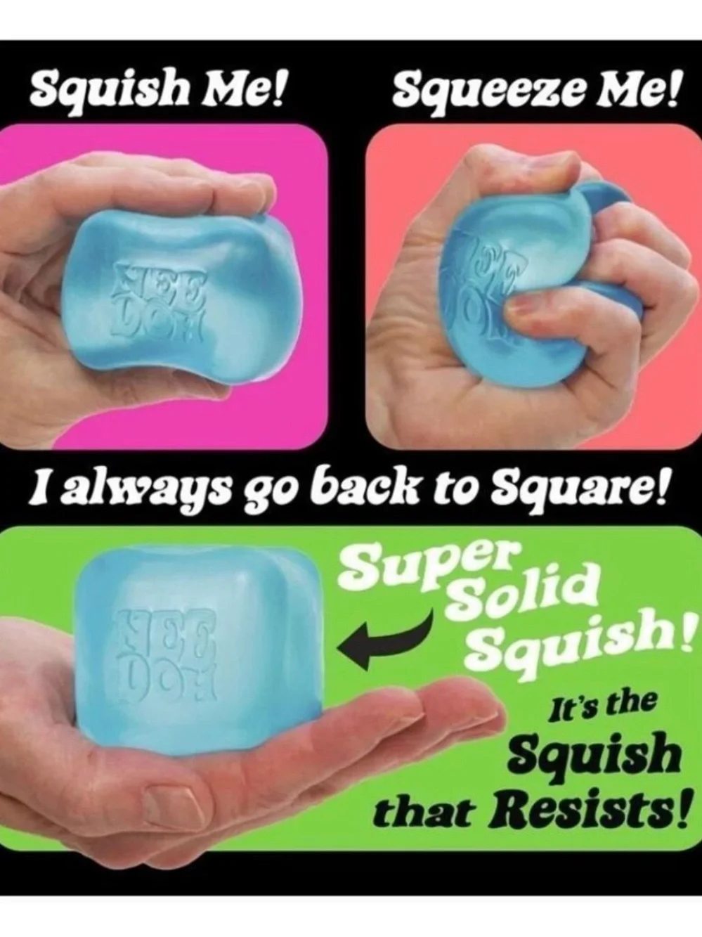 NeeDoh Nee Doh Nice Cube Blue Schylling Authentic NEW